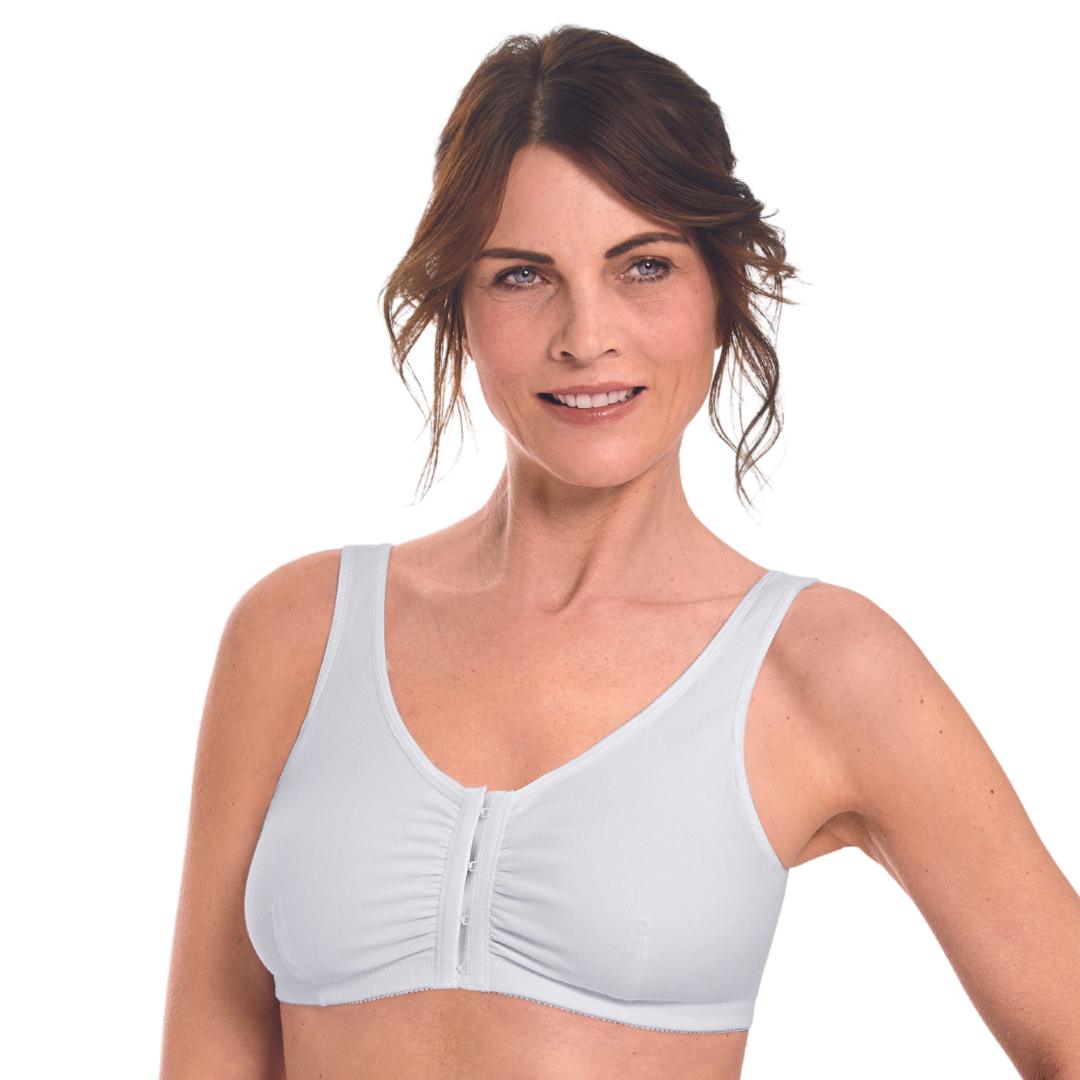 Amoena Mastectomy Frances Front Closure Cotton Bra  Buy Mastectomy  Lingerie Bras Online – Studio Europe