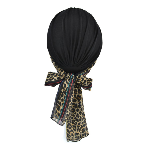 Laura Hat & Scarf Set | Black Patterned | Rokoko - Image 5