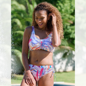 Cocoa Beach Mastectomy Bikini Set | Adjustable Neckline | Nicola Jane