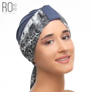 Zanzibar Turban & 2 Scarf Set | Blue Patterned | Rokoko