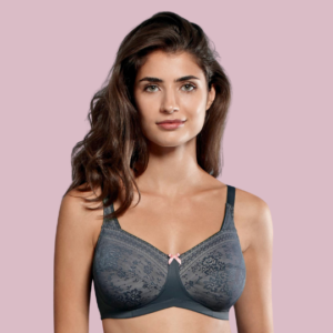 Fleur | Soft Lace Mastectomy Bra | Anthracite | Anita