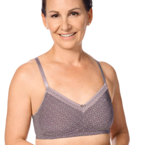 Liz Soft Bra | Mauve Pattern | Amoena