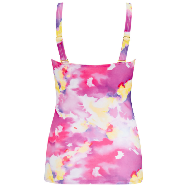 Monterey Bay Mastectomy Tankini | Pink Watercolour Pattern | Nicola Jane - Image 3