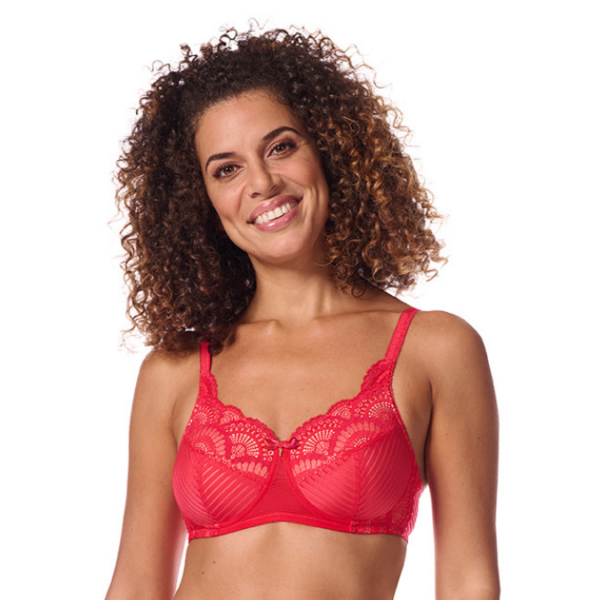 Karolina Padded Non Wired Bra | Pink/Sand | Amoena