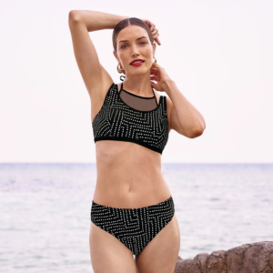Tabala Multiway Bikini Set | Black & White Dot Pattern | Anita