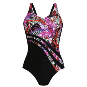 Dirban Chic Slimming Swimsuit | Pink & Black | Anita