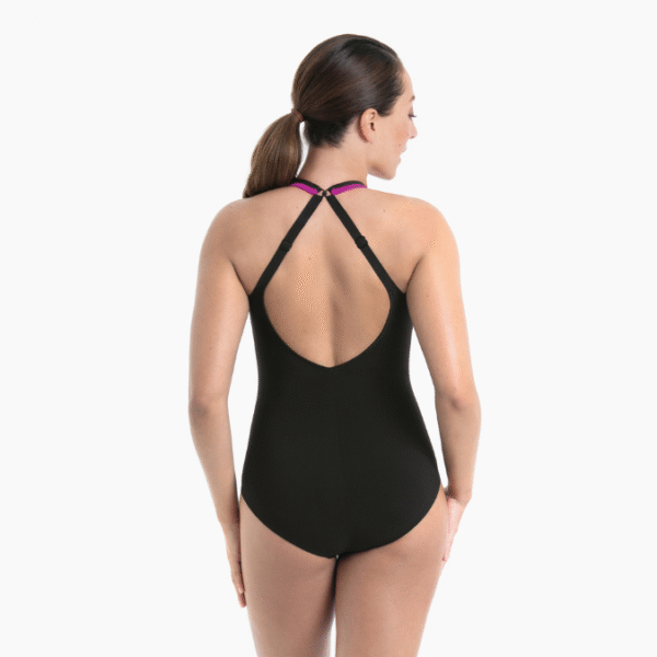 Edison Sport Swimsuit | Pink & Black | Anita - Image 2