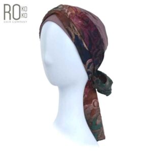 Beata Hat with Sash | Dark Purple | Rokoko