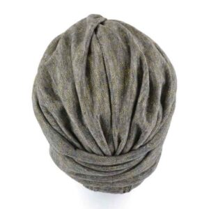 Galaxy Turban | Grey & Gold Diamante | Rokoko