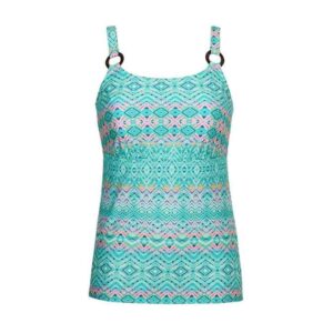 Cairo Aztec Pattern Tankini | Blue | Nicola Jane