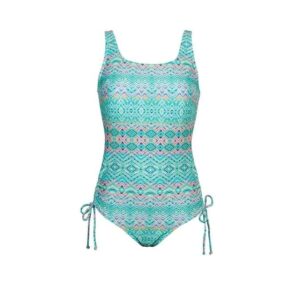 Cairo Aztec Pattern Swimsuit | Blue | Nicola Jane