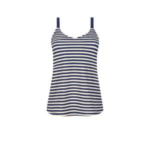 Casoria Striped Tankini Set | Navy & White | Amoena