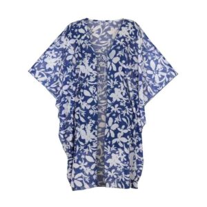 Maldives Blue Floral Kaftan | Nicola Jane
