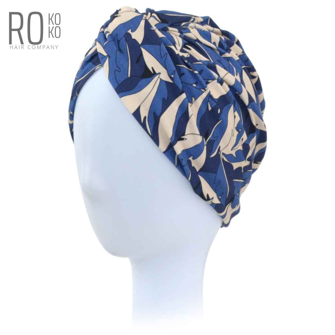 Aruba Navy Blue Turban | Bamboo Viscose | Rokoko - Image 2