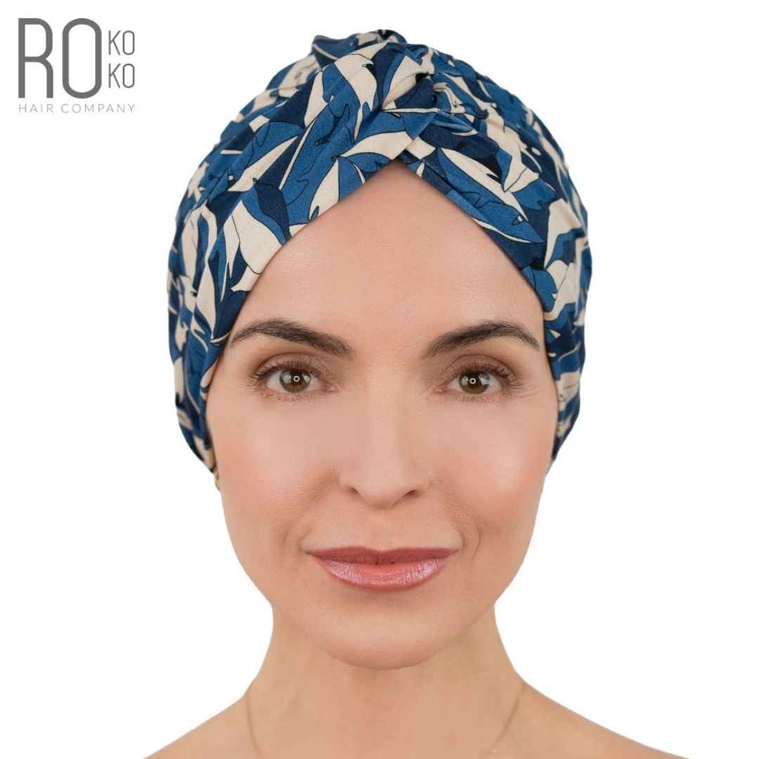 Aruba Navy Blue Turban | Bamboo Viscose | Rokoko