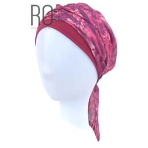 Azalea Turban | Chiffon & Cotton | Pink Berry | Rokoko