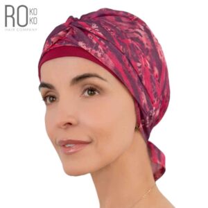 Azalea Turban | Chiffon & Cotton | Pink Berry | Rokoko
