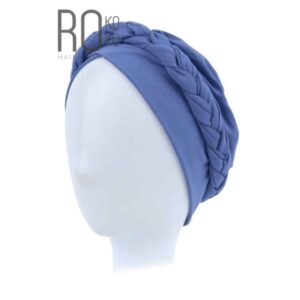 Corsica Turban | Bamboo | Blue | Rokoko