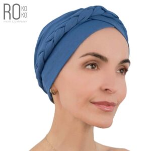 Corsica Turban | Bamboo | Blue | Rokoko