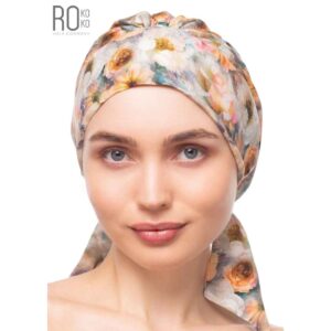 Crocus Turban | Bandana Style | Floral Pattern | Rokoko
