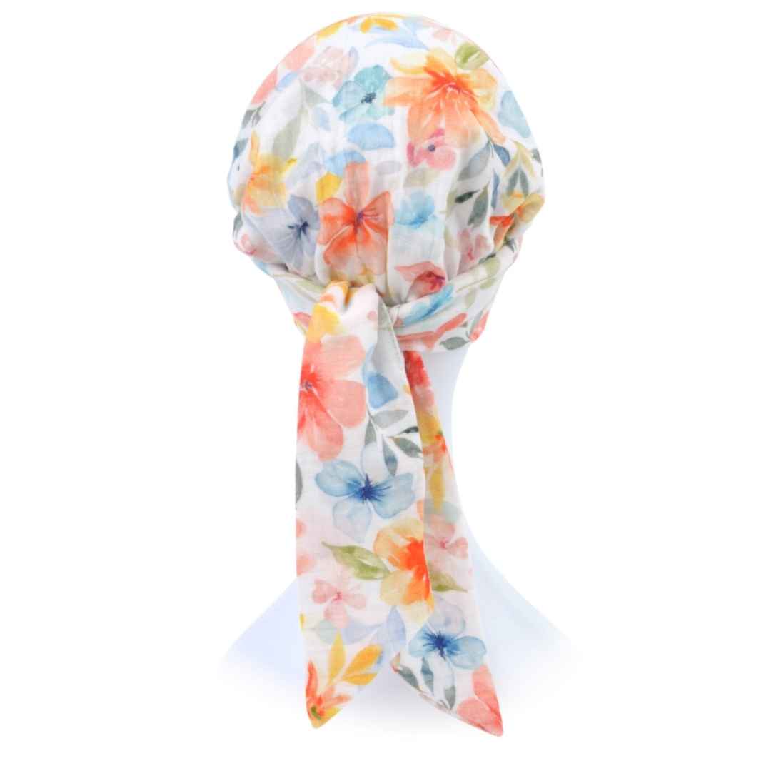 Felicja Cotton Turban | Bandana Style | Pastel Flowers | Rokoko - Image 3