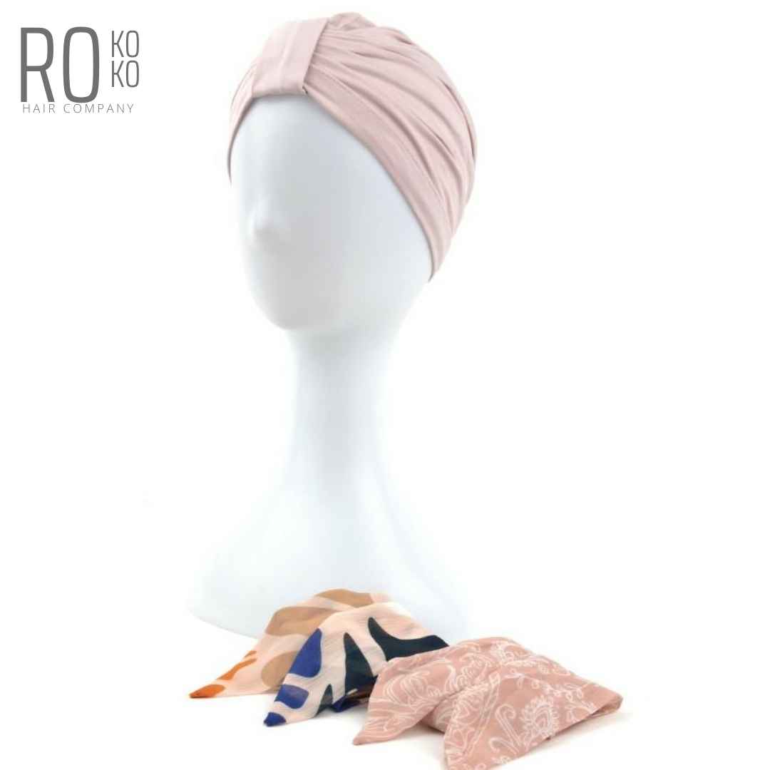 Zanzibar Turban & 2 Scarf Set | Soft Pink | Rokoko - Image 4