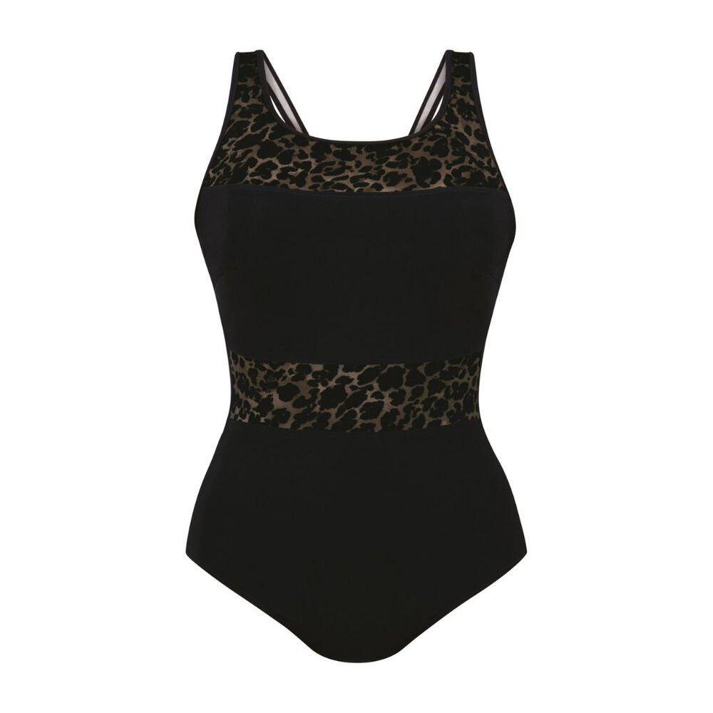 Vera High Neckline Swimsuit | Leopard Print Detail | Anita - Image 4