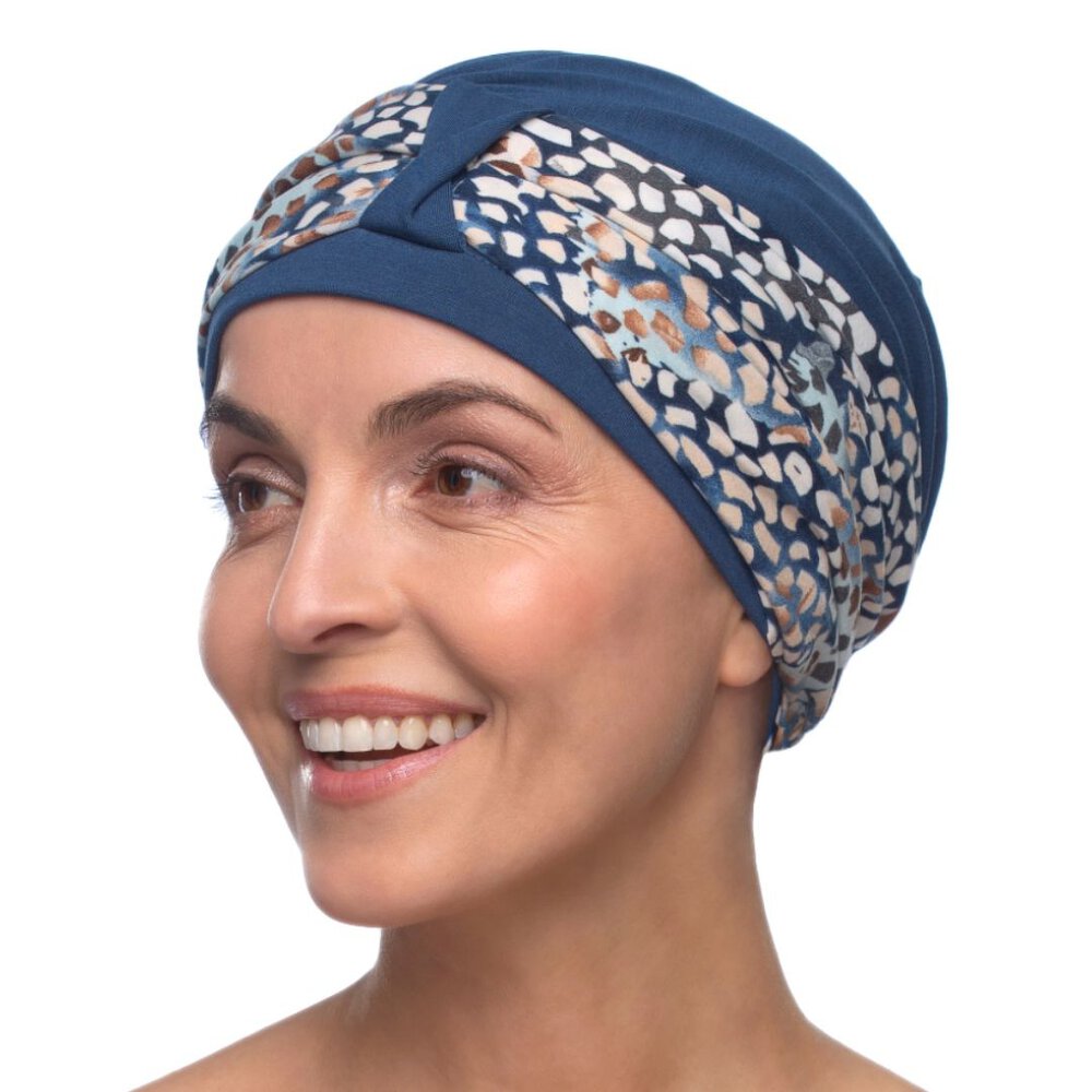 Bombay Turban | Bamboo | Blue | Rokoko